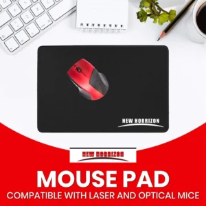 New Horrizon Gaming Mouse Pad Mouse Mat Black 290x210x5mm