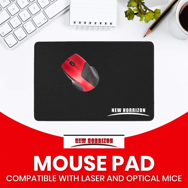New Horrizon Gaming Mouse Pad Mouse Mat Black 290x210x5mm