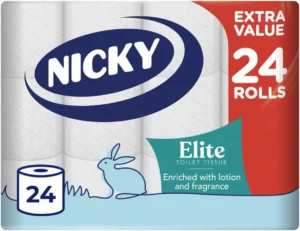 Nicky Elite 24 Rolls Of Toilet Tissue 3 Ply