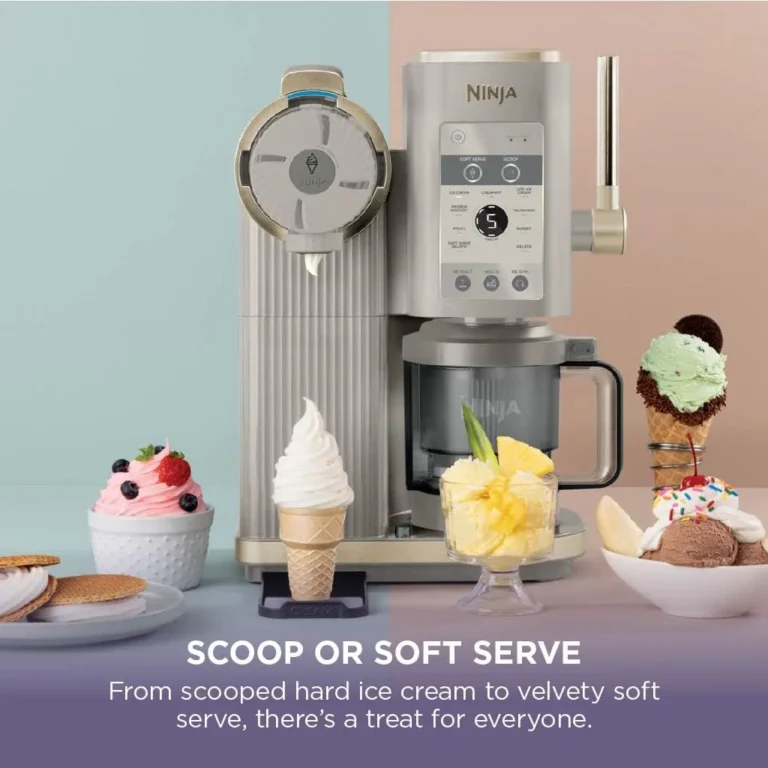 Ninja Creami Scoop And Swirl Ice Cream Machine Stone Gold Nc701ukstgd