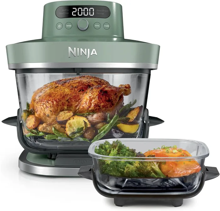 Ninja Crispi Pro Xl Glass Air Fryer Moss Green As090ukgn