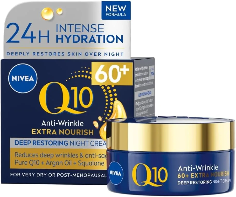 Nivea Q10 Anti Wrinkle Extra Nourish Deep Restoring Night Cream 50 Ml