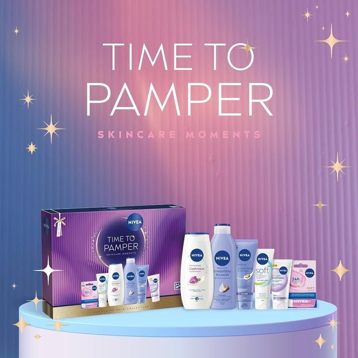 Nivea Time To Pamper Beauty Gift Set 6 Piece Luxury Collection