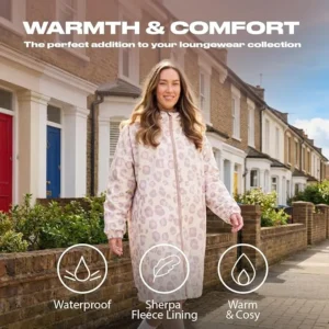 Ohs Adults Drying Robe Water Resistant Changing Robe Gifts For Women Comfy Sherp