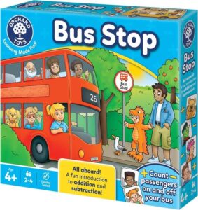 Orchard Toys Bus Stop Counting Game For Age 4 Educational Board Game