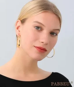 Pabbeu Large Sterling Silver Hoop Earrings For Women Hypoallergenic 30 70mm