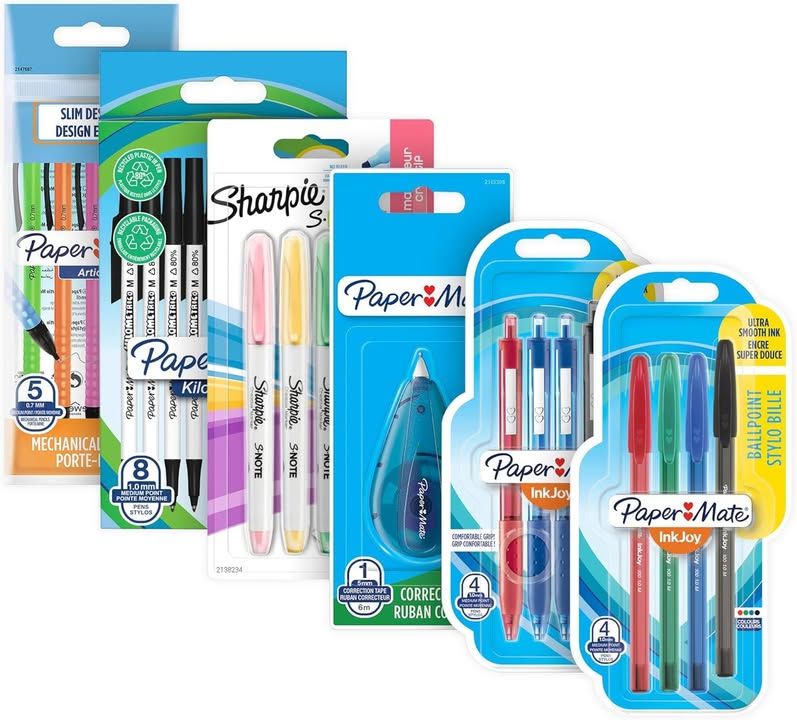 Paper Mate And Sharpie Pens Set Stationery Supplies Ballpoint Penshighlightersme