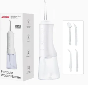Perect Water Flosser With 300ml Water Tank 3 Modes 4 Replaceable Jet Tips Cordle