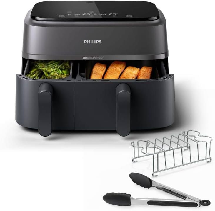 Philips Air Fryer 3000 Series Dual Basket 9l Breakfast Kit Included