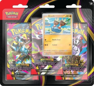 Pokemon Tcg Mega Evolution Pitch Black Triple Pack 1 Foil Promo Card And 3 Boost