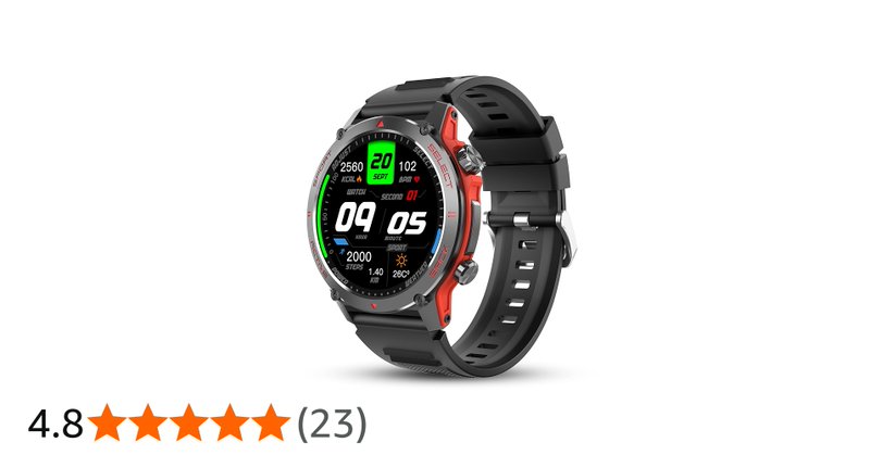 Popglory Smart Watch 1 43 Amoled 45mm Military Smartwatch Men Women Answer Make
