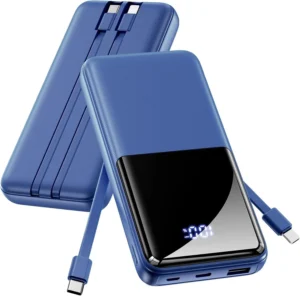Power Bank Fast Charging 15000mah Portable Charger Indigo