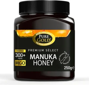 Pure Gold Manuka Honey Certified Mgo 300 Raw New Zealand Honey 250g