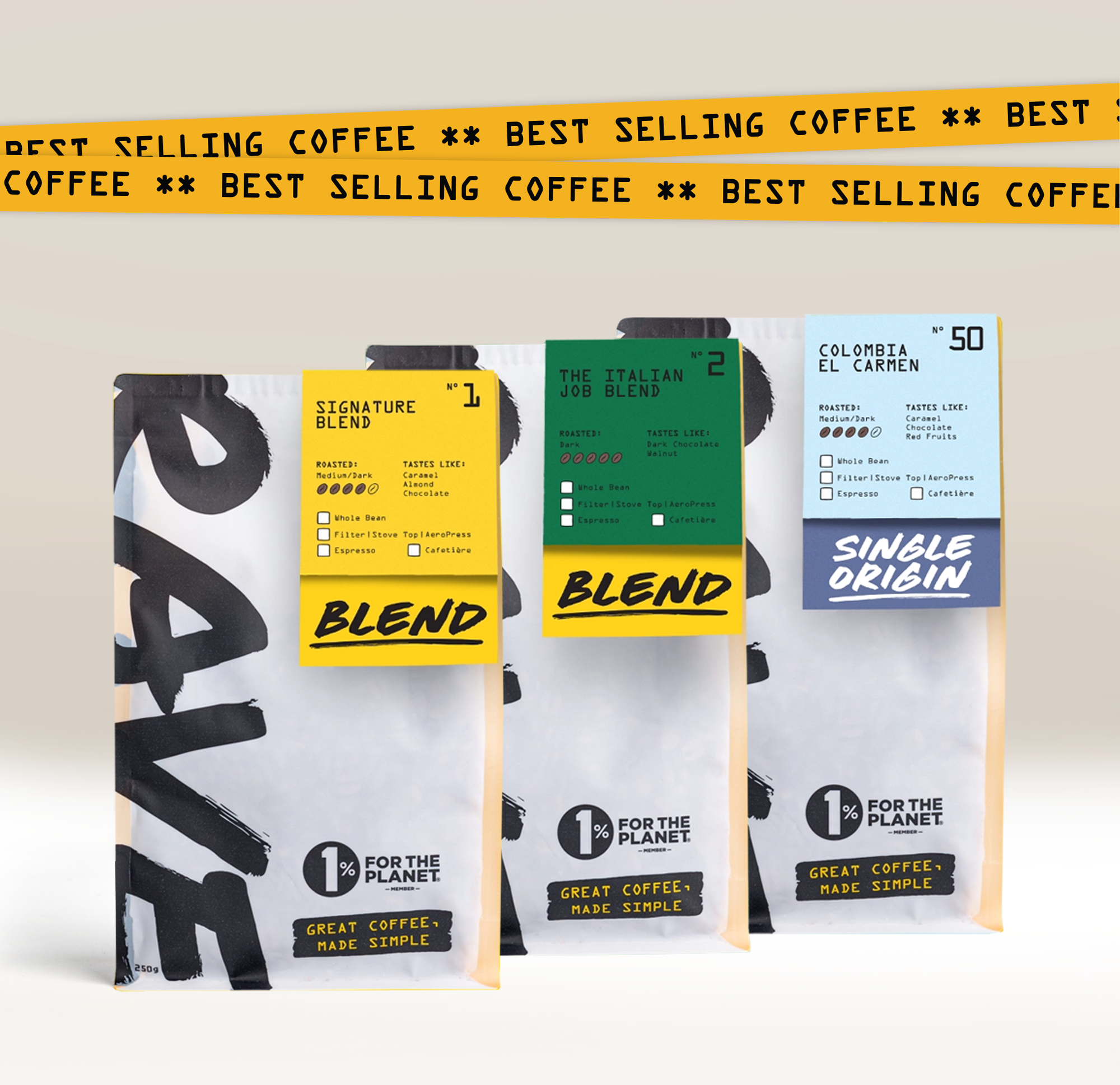 RAVE Best Selling Coffee Bundle Gift Pack