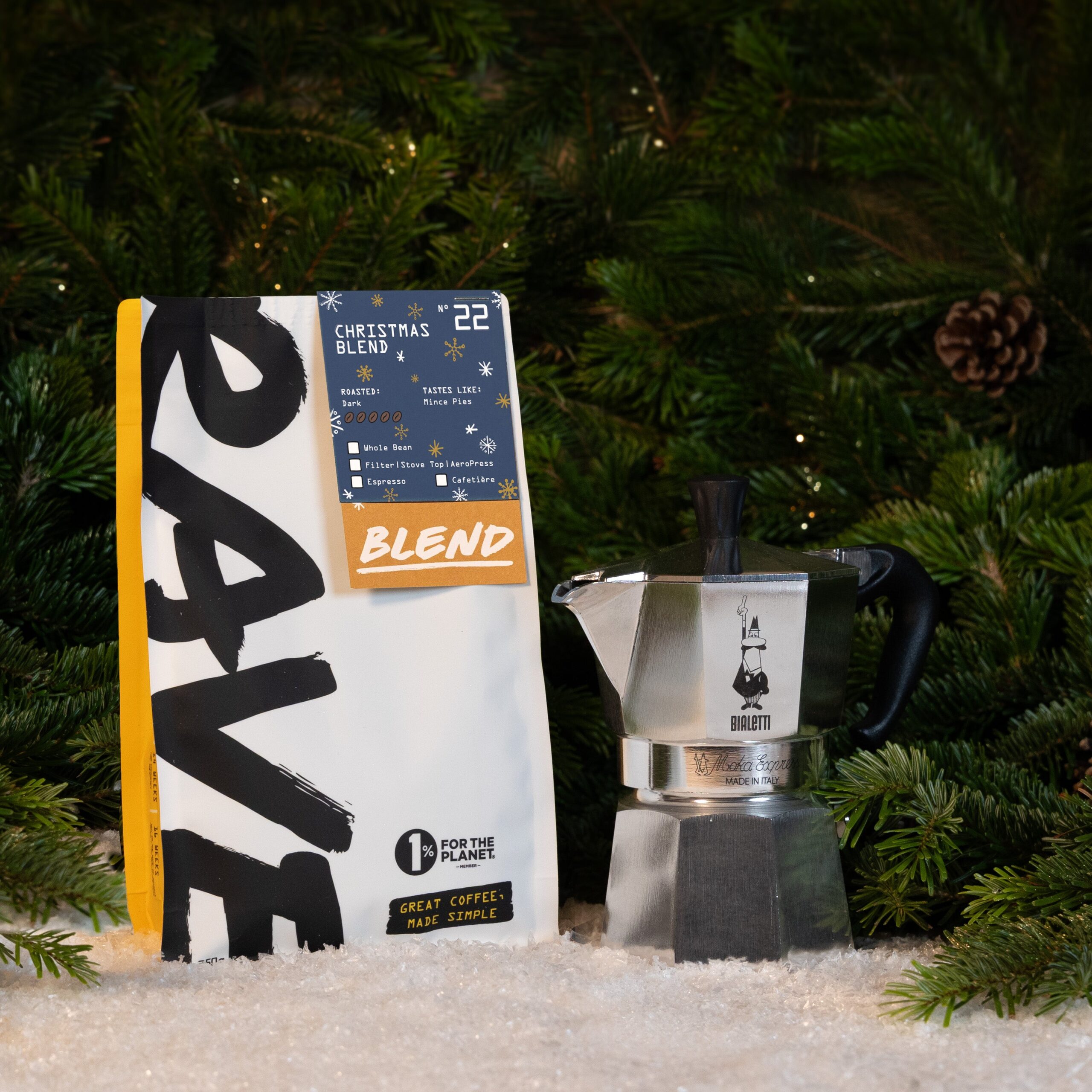Rave Bialetti Moka Express Stove Top Gift Set