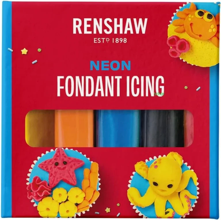 Renshaw Neon Colours Fondant Icing Multipack 5 X 100 G Pack Of 1