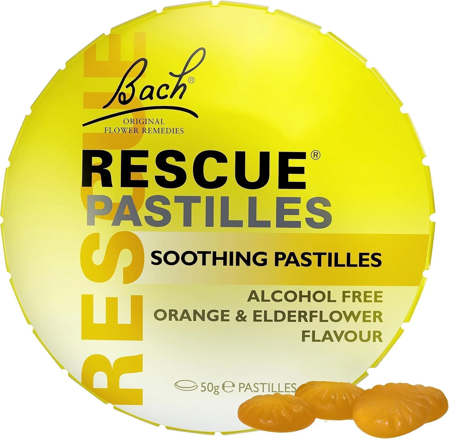 Rescue Remedy Pastilles Orange And Elderflower Flavoured Daily Support For Stres
