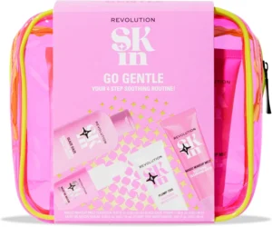 Revolution Skin Go Gentle 4 Step Starter Kit Skincare Set Includes Cleanser Tone