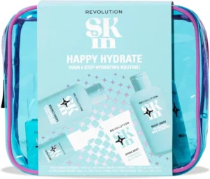 Revolution Skin Happy Hydrate 4 Step Starter Kit Hydrating Skincare Set Includes
