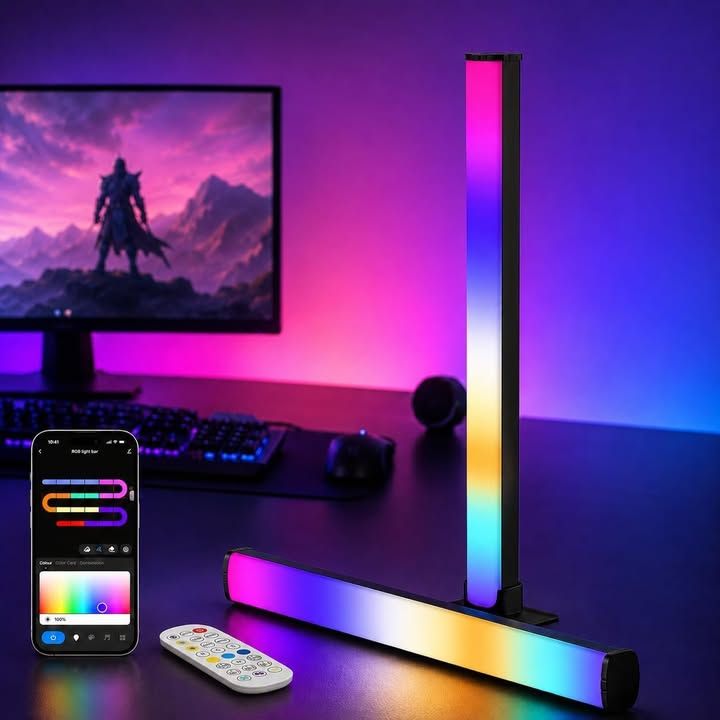 Rgb Led Light Bar For TV And Gaming 40cm Music Synchronization And App Control F