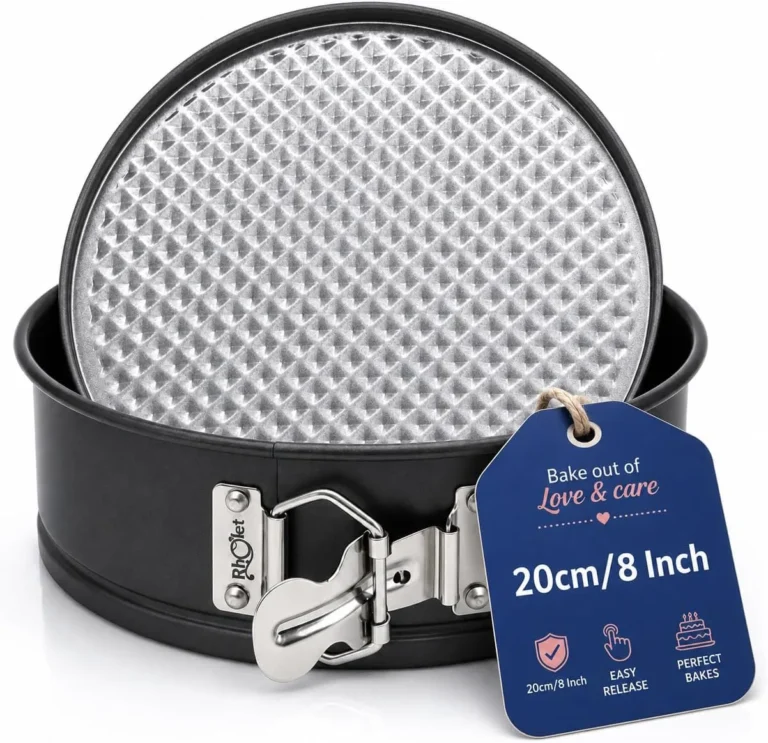 Rholet 20cm Cake Tin 8 Inch For Baking Springform Non Stick Loose Base
