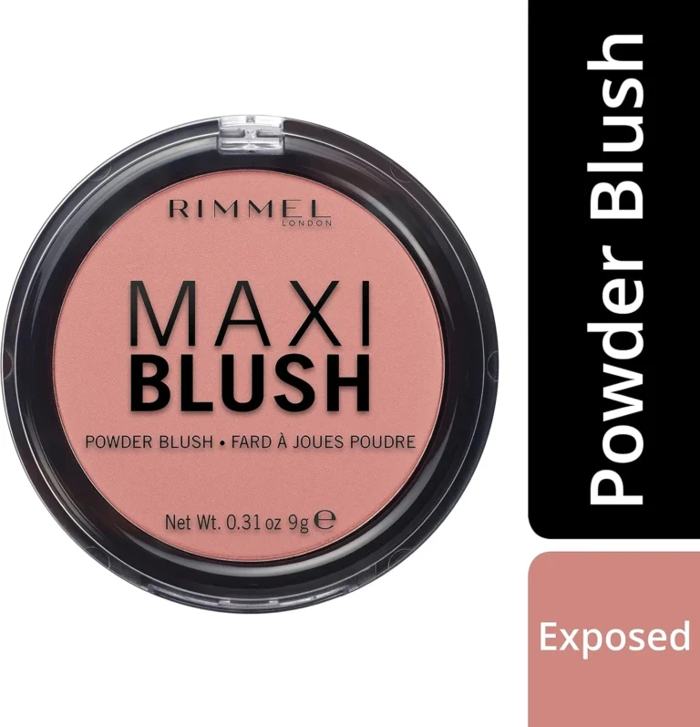 Rimmel London Maxi Blush Powder Exposed Long Lasting Pigmented Colour Light Weig