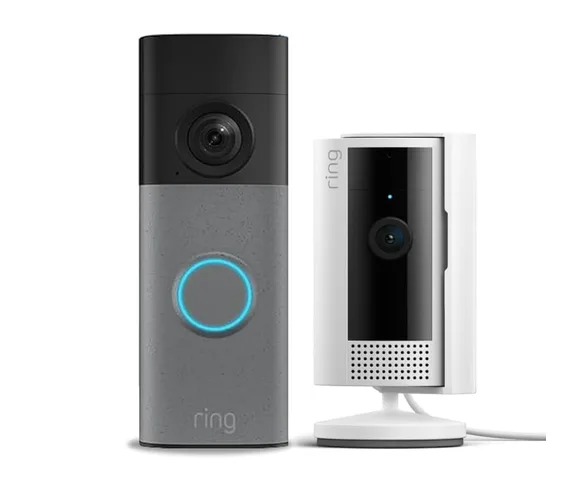 Ring Battery Video Doorbell And Ring Indoor Camera