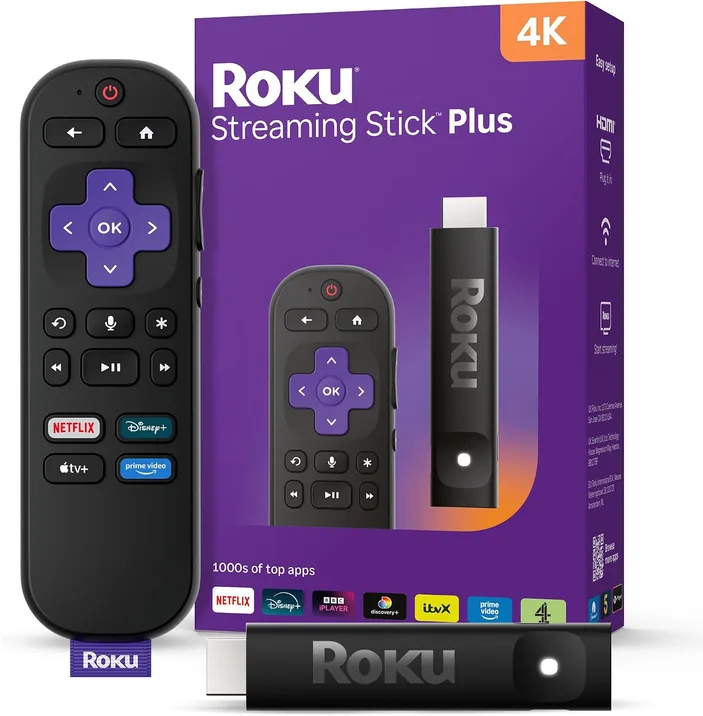Roku Streaming Stick Plus 2025 4k And Hdr Roku Streaming Device For TV With Voic