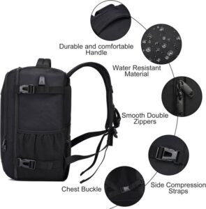 Ryanair Cabin Bag 40x20x25 Underseat 20l Small Travel Backpack Cabin Size