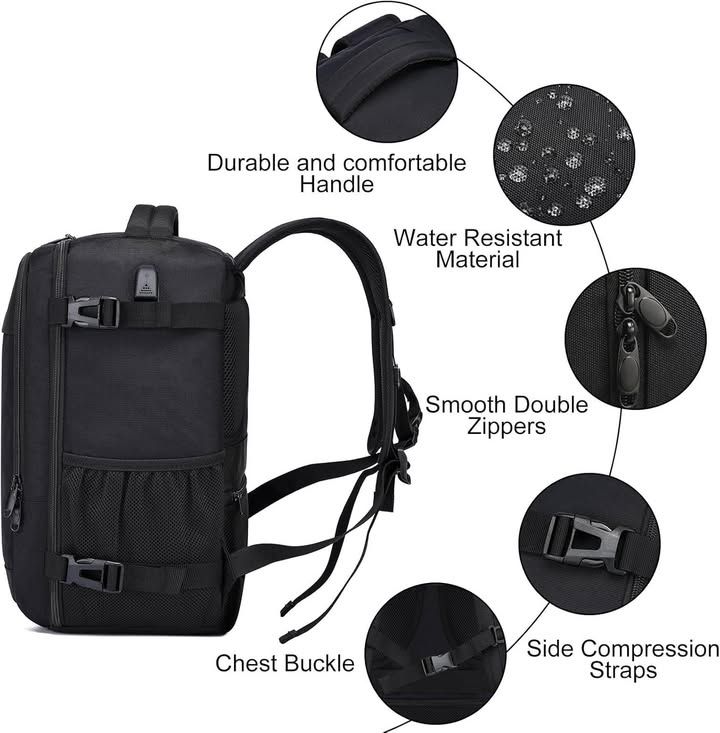 Ryanair Cabin Bag 40x20x25 Underseat 20l Small Travel Backpack Cabin Size