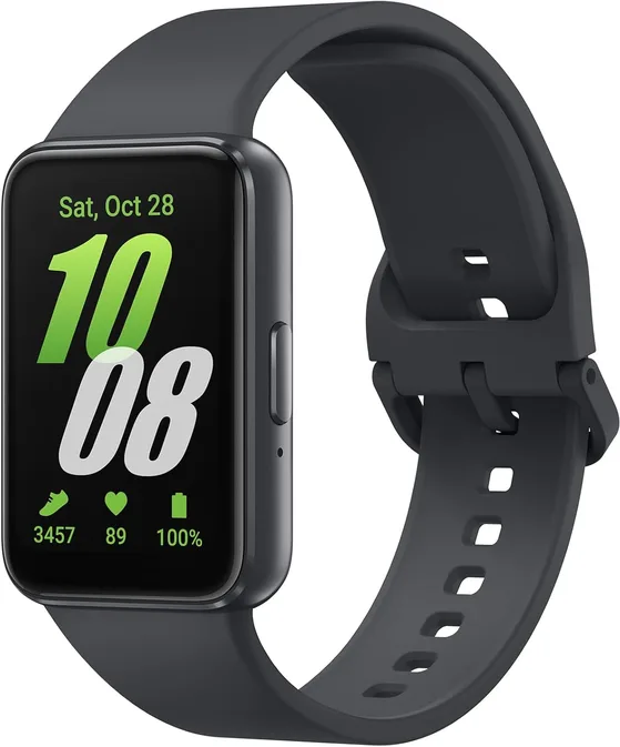 Samsung Galaxy Fit3 Smart Watch Fitness Tracker Health Monitoring Black 3 Year E