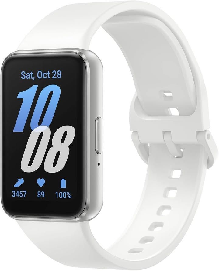Samsung Galaxy Fit3 Smart Watch Fitness Tracker Health Monitoring Silver 3 Year