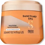 Sanctuary Spa Body Butter Women, No Mineral Oil, Cruelty Free & Vegan Cocoa Butter & Shea Butter Moisturiser, 300ml
