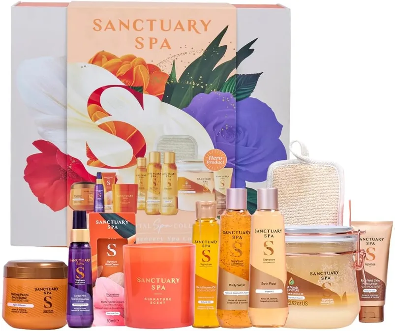Sanctuary Spa Total Spa Collection Gift Set For Women 10 Piece Bath And Body Gif