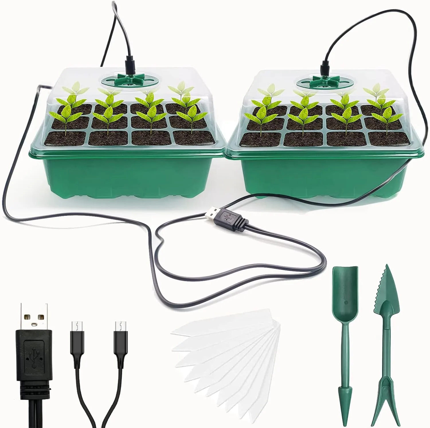 Seed Trays Propagator With Lights Seedling Tray Propagator With Lids For Germina