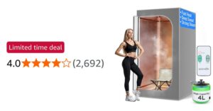 Serenelife Portable Steam Sauna For Home 1 Person Full Body Sauna Tent With Remo