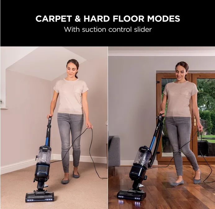 Shark Corded Upright Vacuum Cleaner 1 1l Blue Black Nv602uk