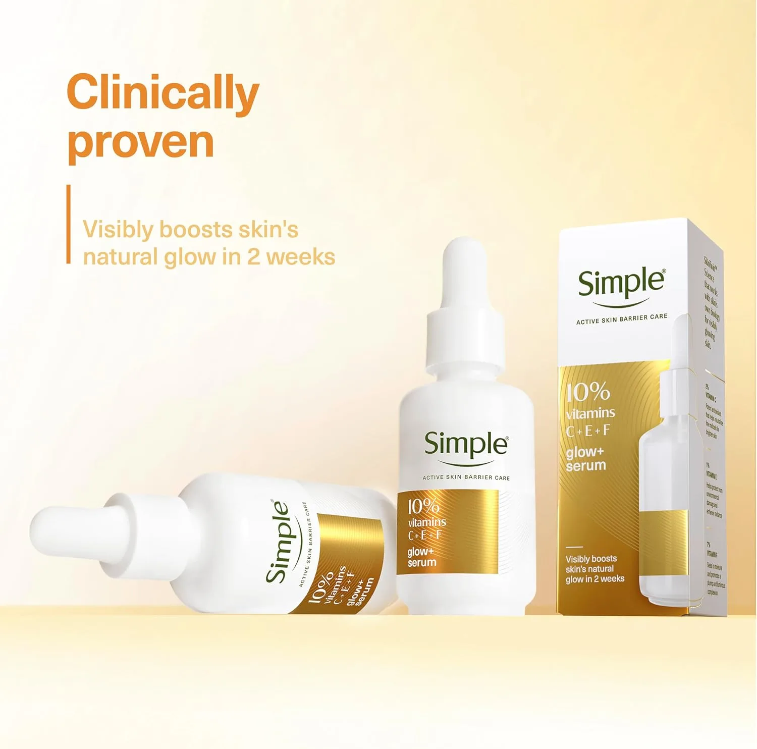 Simple Glow Vitamins C E F Serum For Dry Skin 30ml