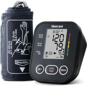 Sinocare Blood Pressure Monitor Two User Model One Button Operation Upper Arm Bl