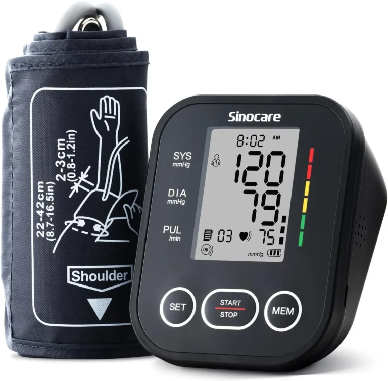 Sinocare Blood Pressure Monitor Two User Model One Button Operation Upper Arm Bl