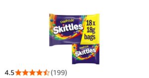 Skittles Darkside Fruity Sweets Chewy Candy Funsize Party Pack 324g
