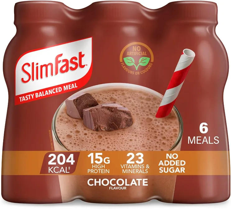 Slimfast Chocolate Meal Replacement Shake 6 X 325 Ml
