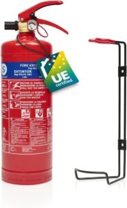Smartwares Powder Extinguisher 2 Kg For Abc Fires Suitable For Vehicles And Home