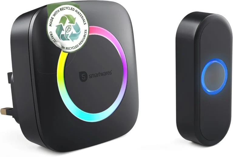 Smartwares Wireless Doorbell Set Plug In Chime And Push Button 300 M Range 36 Me