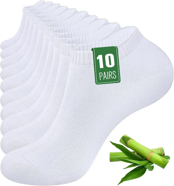 Sockwaddles 10 20 Pairs Bamboo Trainer Socks For Mens Womens And Ladies Low Cut