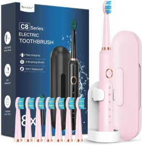 Sonic Electric Toothbrush For Adults And Kids With Travel Case