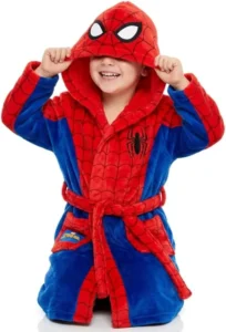 Spider Man Dressing Gown Kids Age 3 4 5 6 7 10 Years Girls Boys Dressing Gown Ba