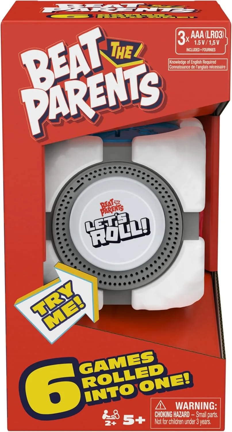 Spin Master Games Beat The Parents Let S Roll 6 In 1 Electronic Game Cube Fun Ac