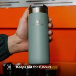 Stanley 1913 Aerolight Transit Travel Mug 0.47L - Keeps 6 Hours Hot - 8 Hours Cold - Dishwasher Safe - Leakproof - Car Cup Holder Compatible - Insulated Coffee Cup - Shale