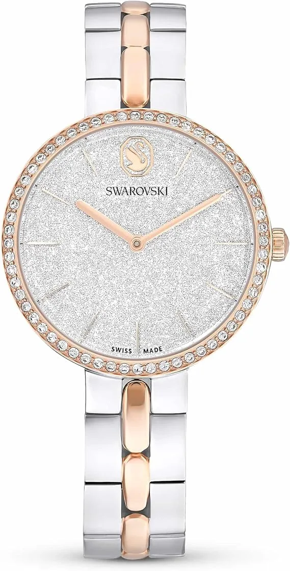 Swarovski Cosmopolitan Collection Watch Swiss Made Metal Bracelet Silver Tone